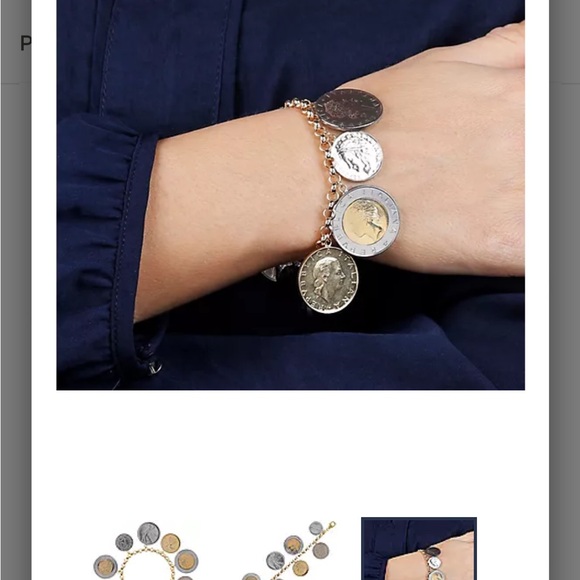 NWOT Effy Lire charm bracelet and medallion necklace - Picture 4 of 7